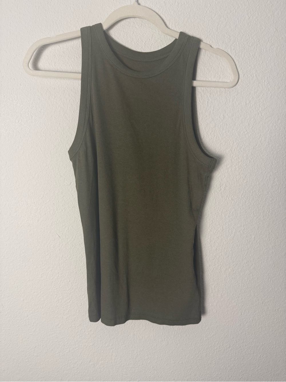 a new day Olive Green Ribbed Tank